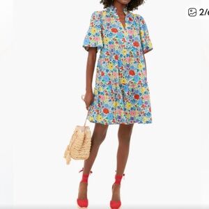 Tuckernuck Floral Mini Dress - Blue, Red, Yellow